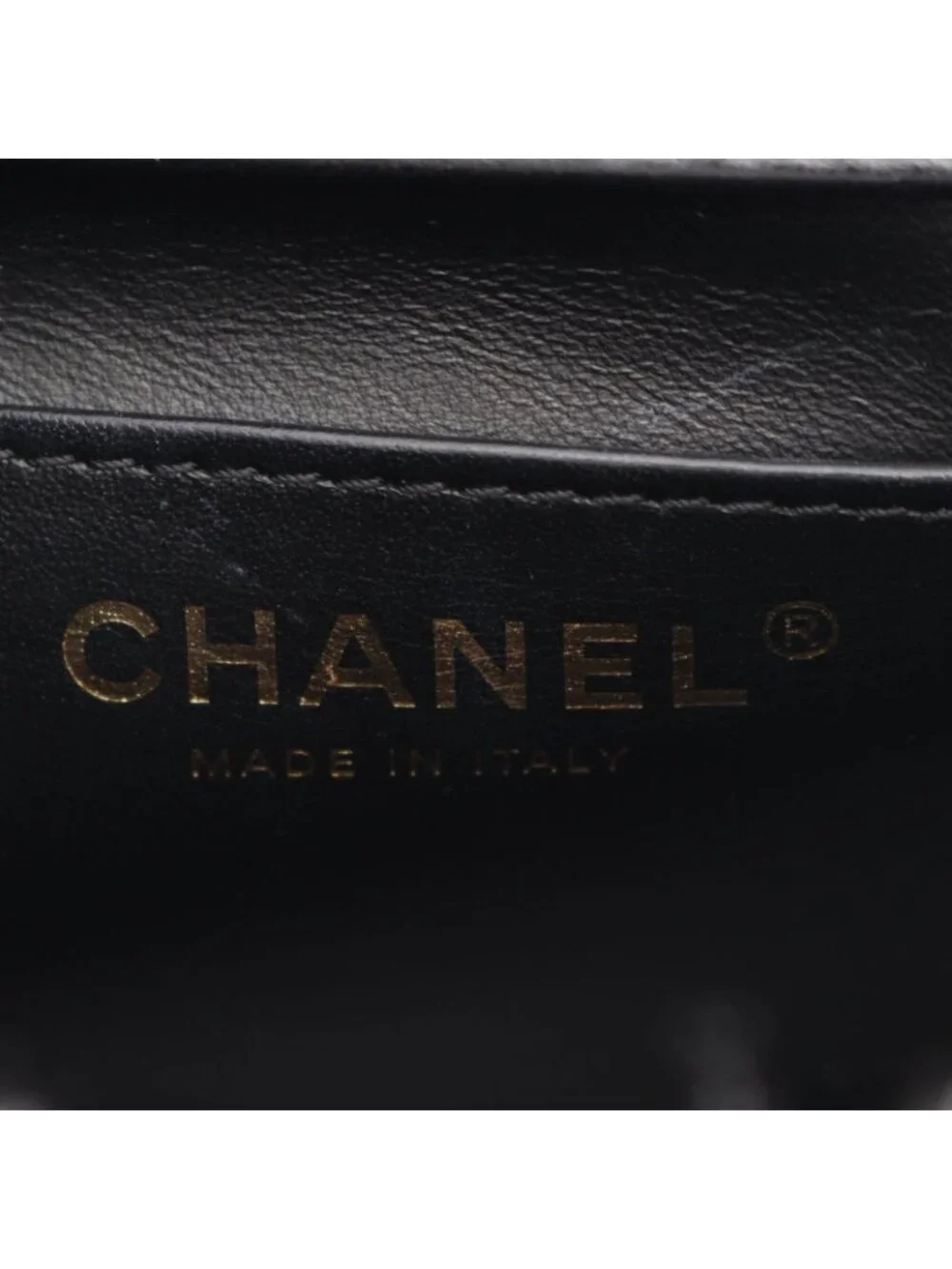 Chanel Shoulder Bag Quilted Houndstooth Black White Fabric Mini Chain